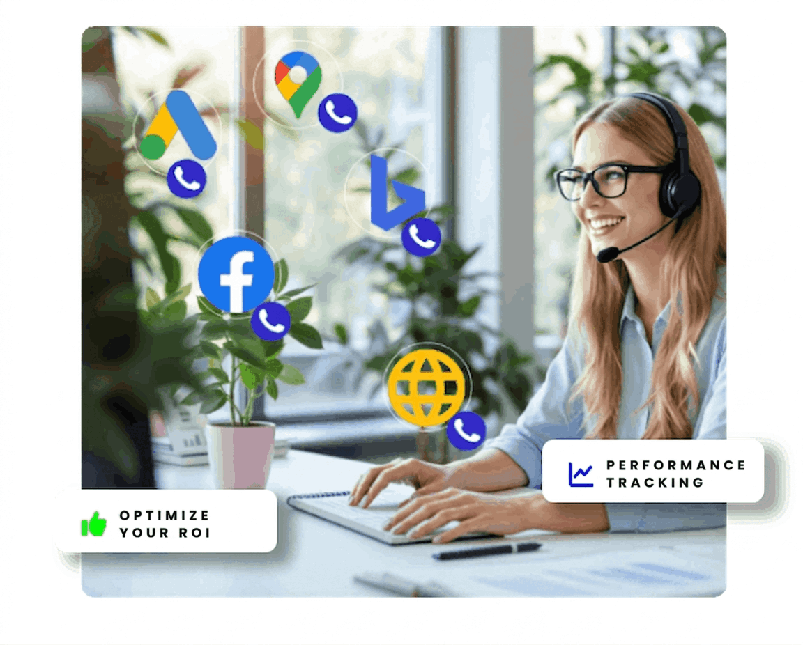 VoxoLib call tracking: inbound calls attributed to their marketing source